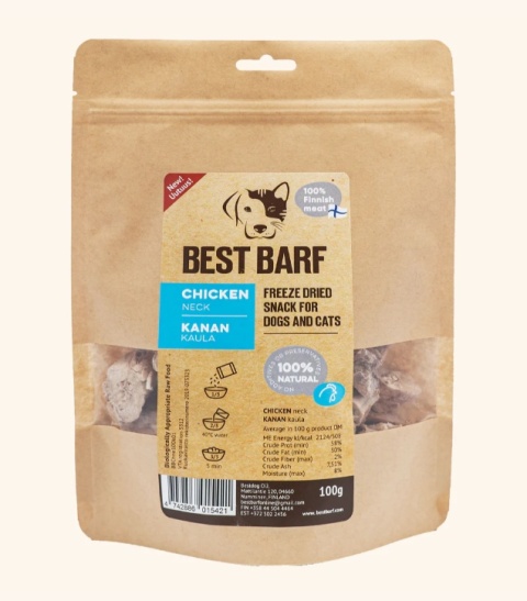 Best Barf liofilizowana szyjka kurczaka 50 g