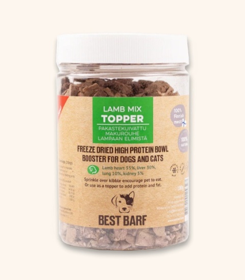Best Barf liofilizowany MIX jagnięcy TOPPER 100 g