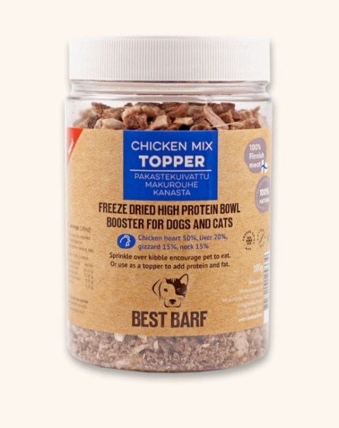 Best Barf liofilizowany MIX kurczaka TOPPER 100 g