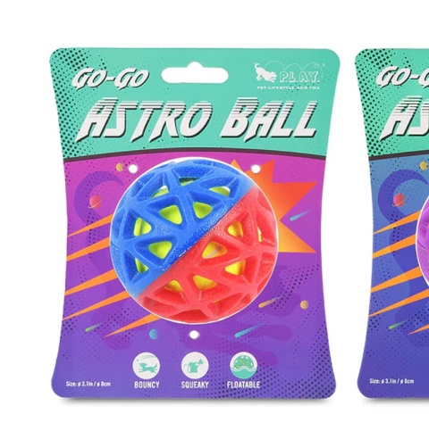 Dwukolorowa PIŁKA Astro Ball CZERWONO-NIEBIESKA