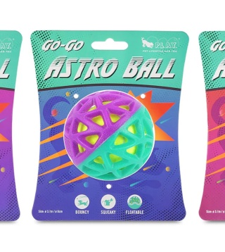 Dwukolorowa PIŁKA Astro Ball FIOLETOWO-ZIELONA