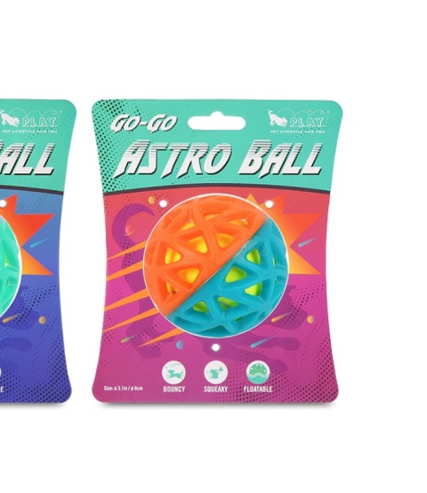 Dwukolorowa PIŁKA Astro Ball POMARAŃCZOWO-TURKUSOWA