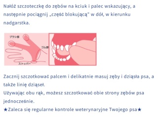 Materiałowa szczoteczka do zębów na palce NYANKO CARE Fingers Toothbrush rozm S
