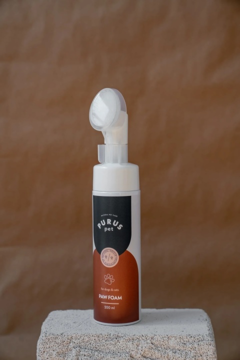 PURUS PET Delikatna pianka do mycia łap dla psa 200 ml