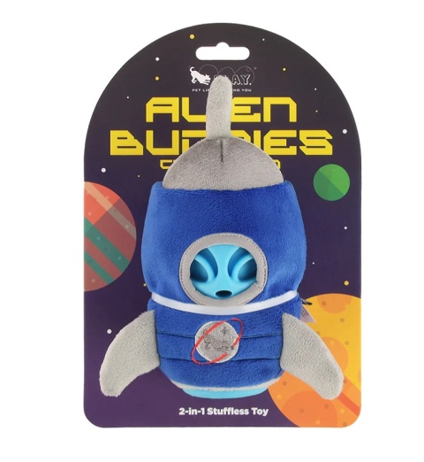Zabawka 2 W 1 NIEBIESKI KOSMITA Alien Buddies