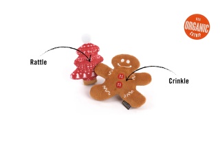 Zabawka PIERNIKOWY LUDZIK I CHOINKA 2PAK Feline Frenzy