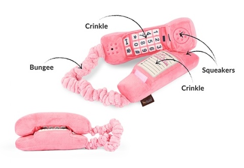 Zabawka Różowy telefon 80s Classic