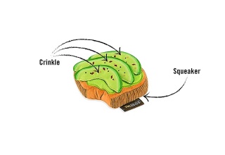 Zabawka TOST Z AWOKADO XS Barking Brunch MINI