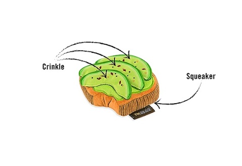 Zabawka TOST Z AWOKADO XS Barking Brunch MINI