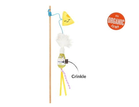 Zabawka WĘDKA WINO I SER Feline Frenzy