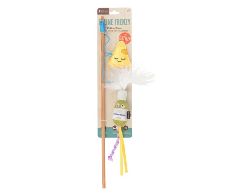 Zabawka WĘDKA WINO I SER Feline Frenzy
